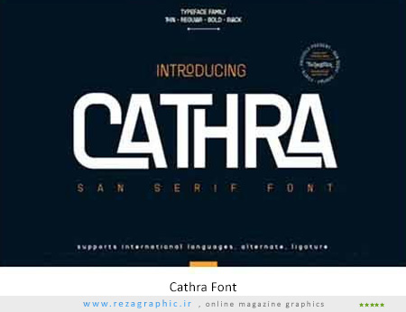 فونت انگلیسی - Cathra Font 
